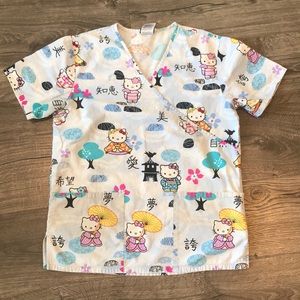 Hello Kitty scrub top